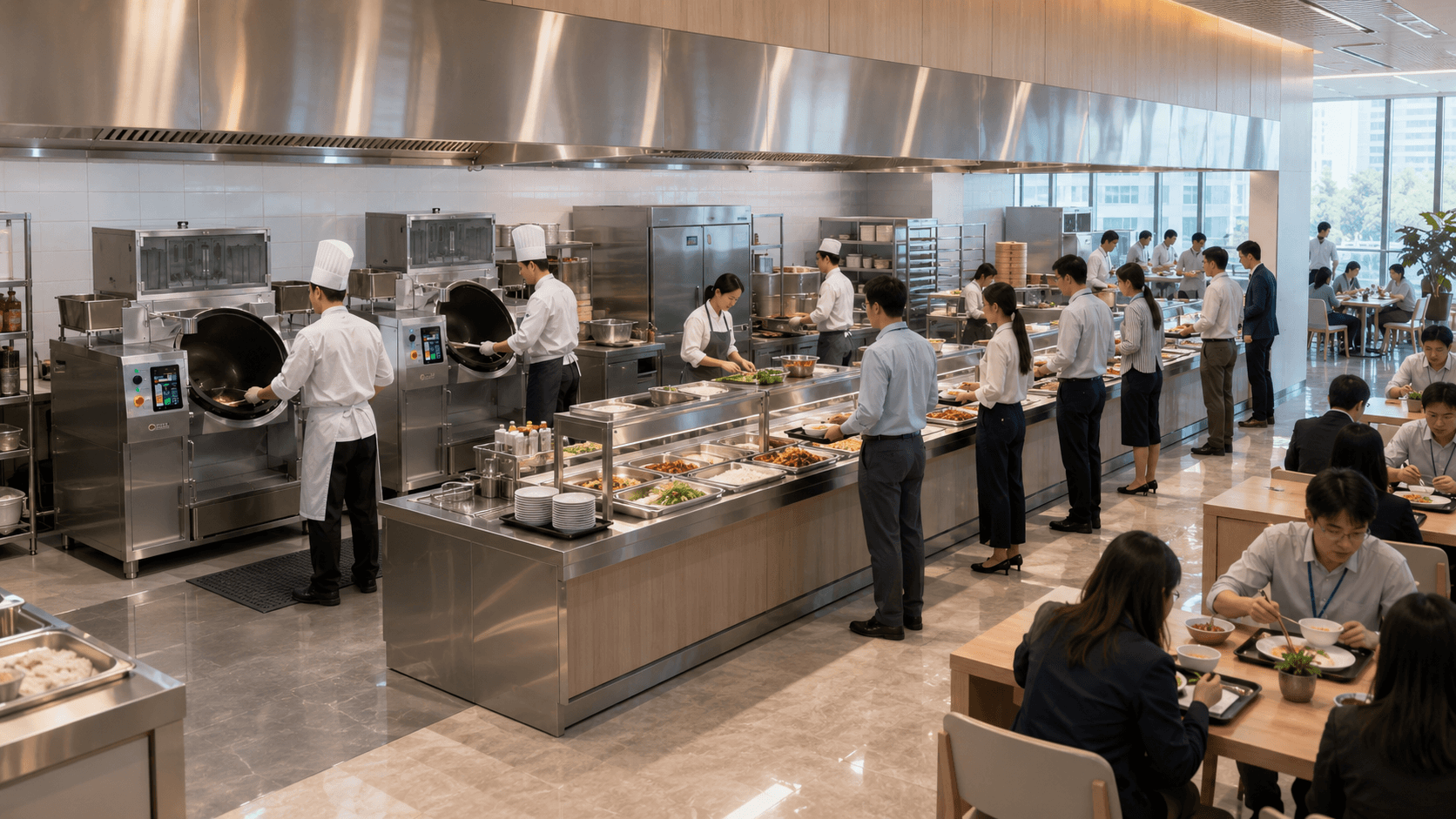 Corporate Canteens kitchen scenario