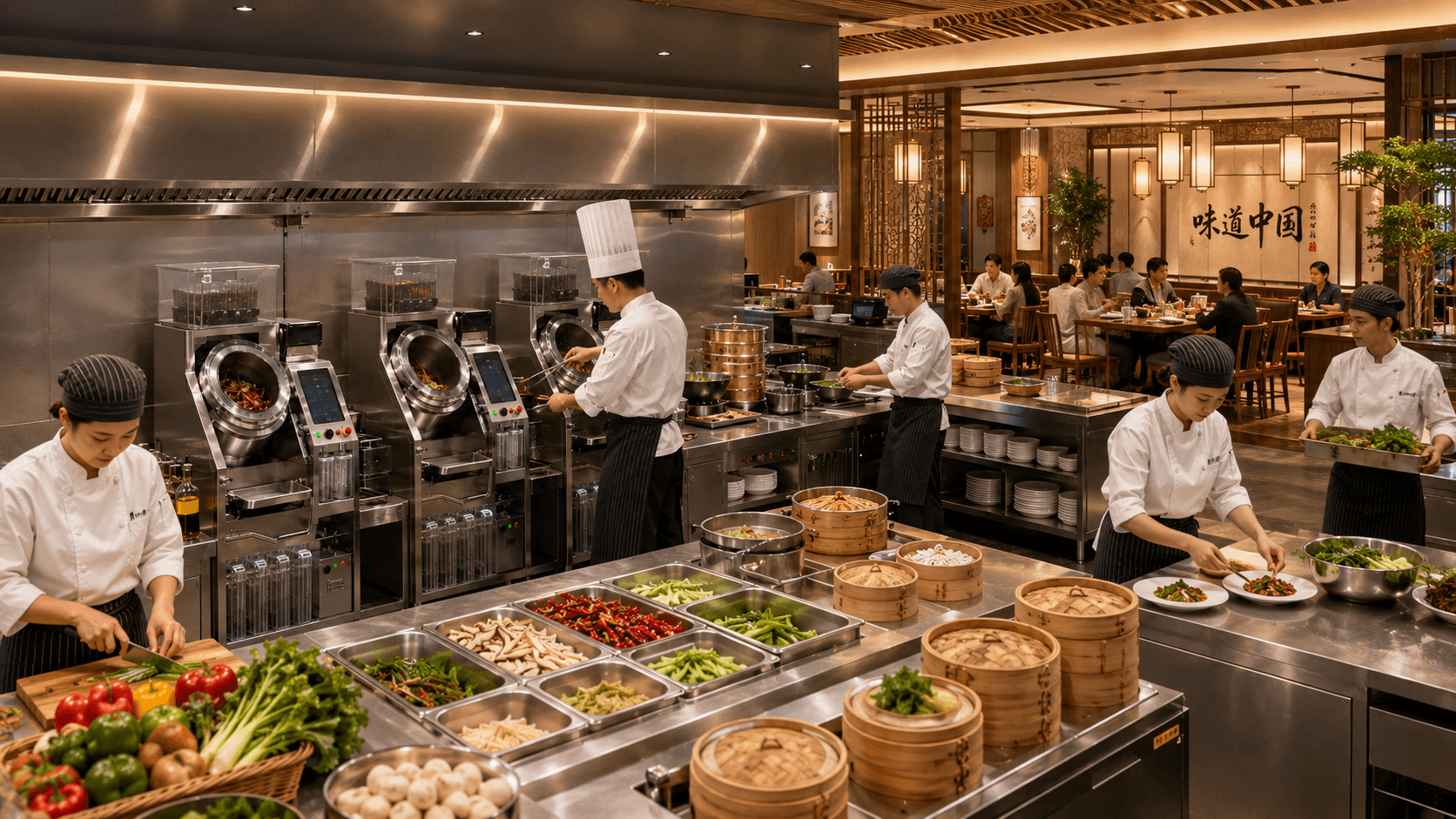 Restaurant kitchen scenario